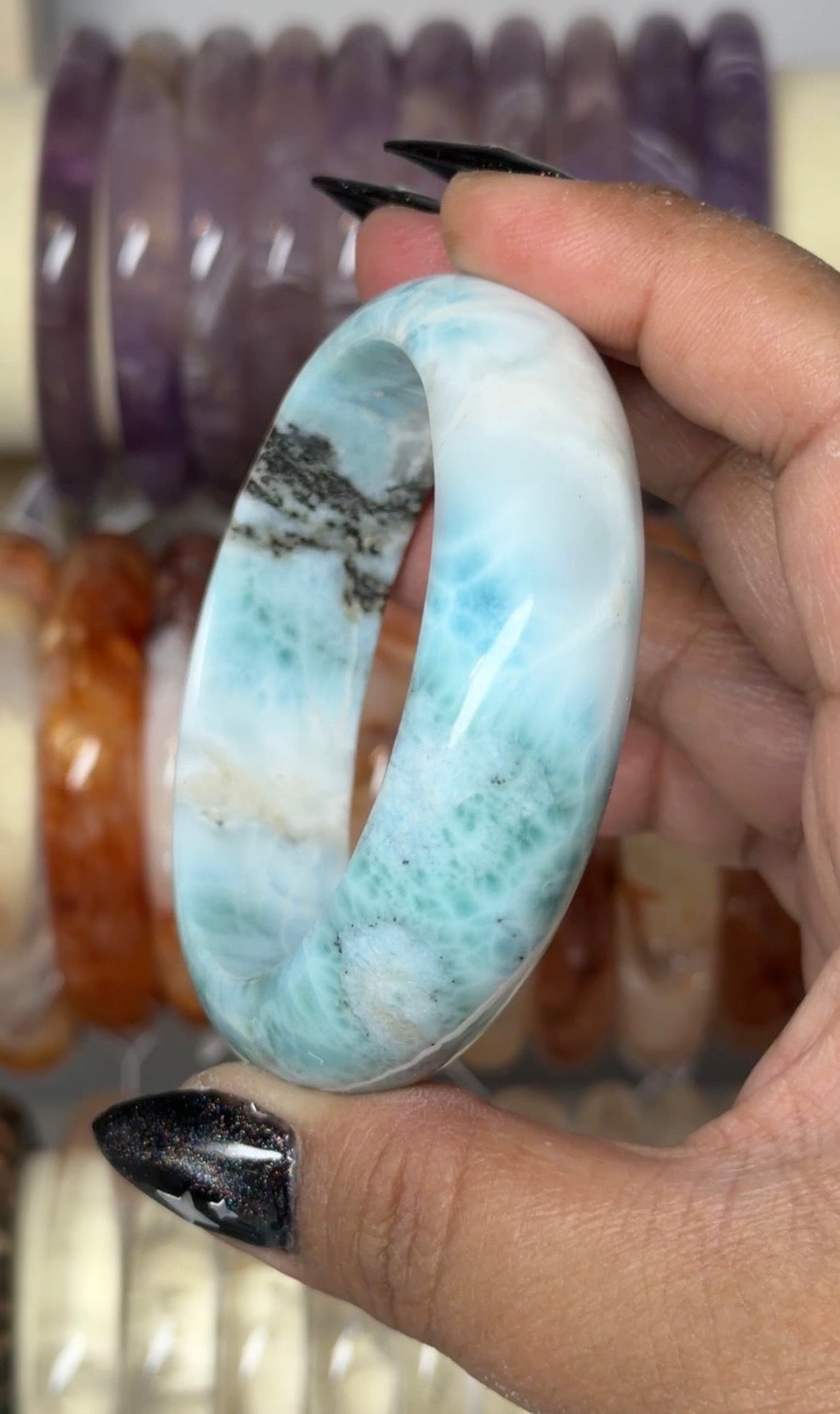 RARE Larimar Bangle 57.4mm