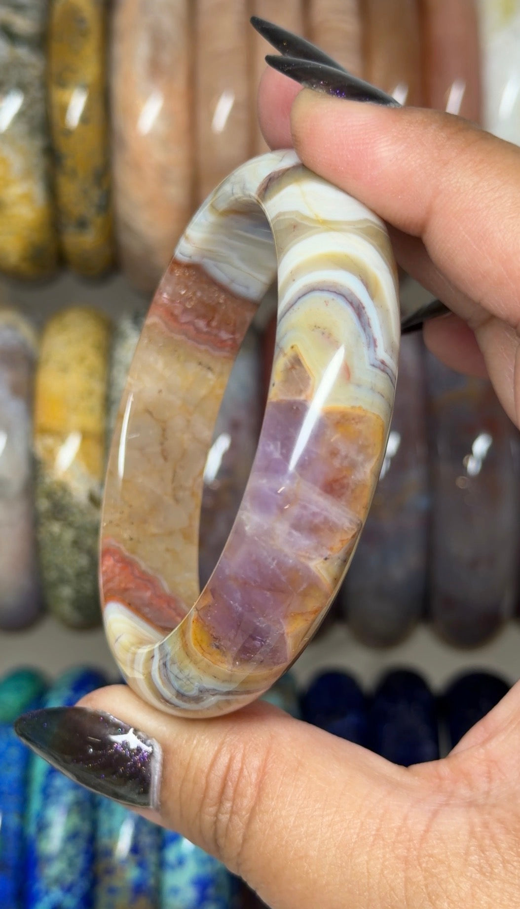 Amethyst Lace Agate 56.9mm