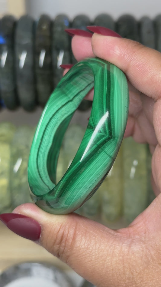 Malachite Bangle 58.8mm