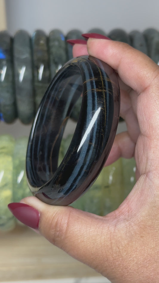 Blue Tiger Eye Bangle 64.1mm