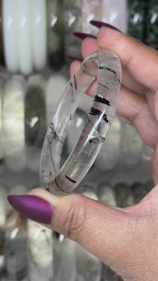 Tourmaline in Quartz Bangle 58.1mm