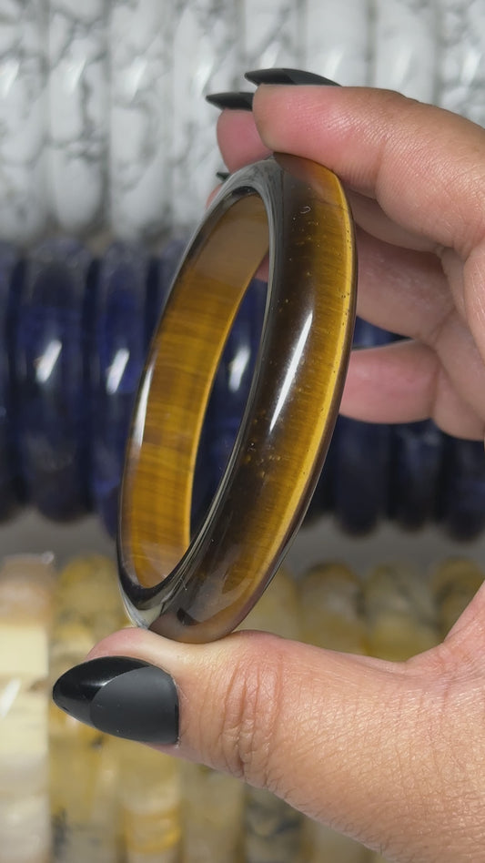 TIger Eye Bangle 59mm