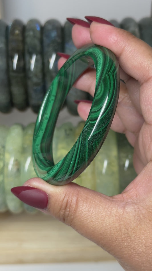 Malachite Bangle 60.5mm