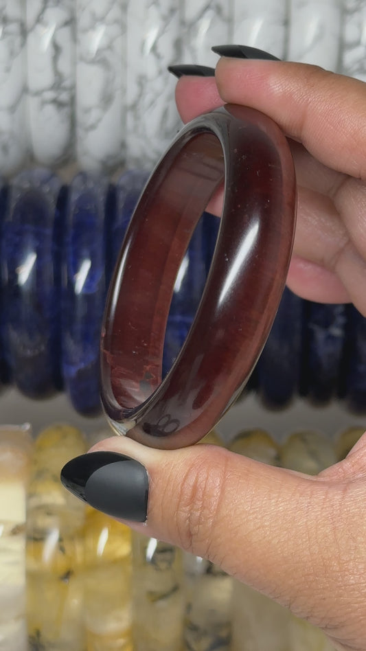 Red Tiger Eye Bangle 56mm