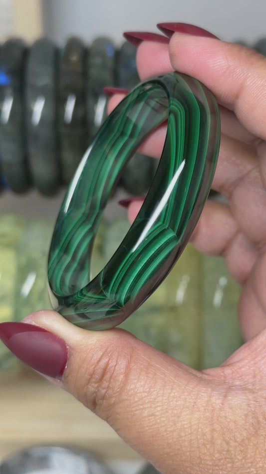 Malachite Bangle 55.6mm
