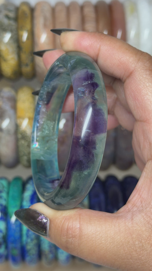 Rainbow Fluorite Bangle 60.4mm